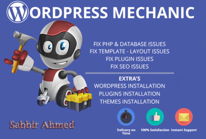 Fix wordpress issues, wordpress errors Problems in 24 hours