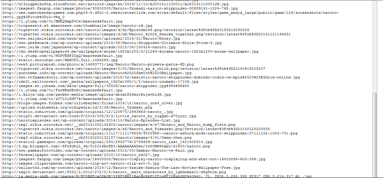 Script Grab url image google