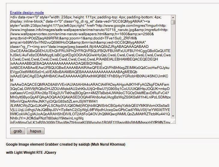 Script Grab url image google