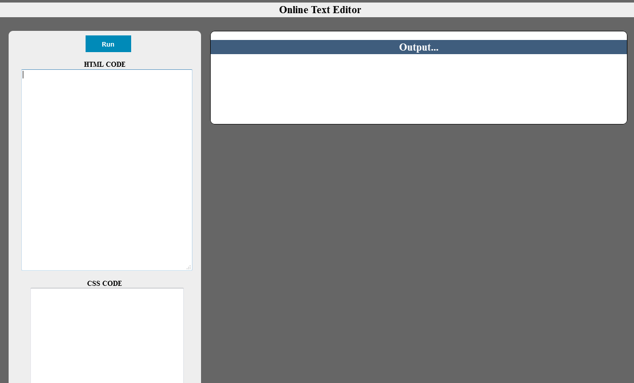 Online Text Editor