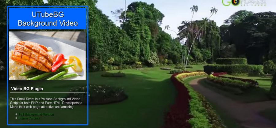 UTubeBG Bakcgound Video Script