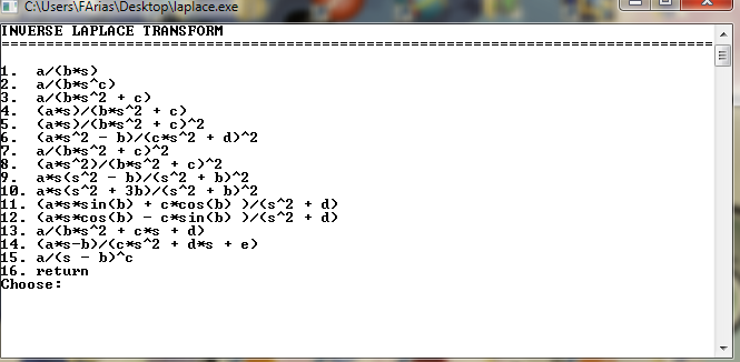 Laplace and Inverse Laplace Transform solver
