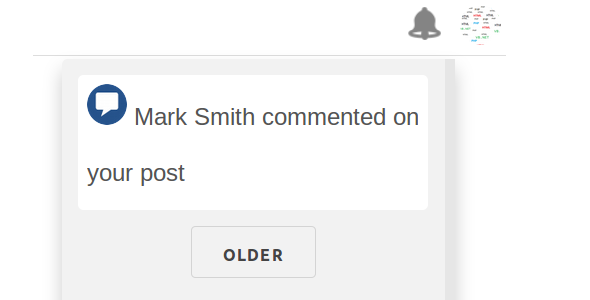 Google-Style Notification Bar With Alert Bell And Google Sign-In