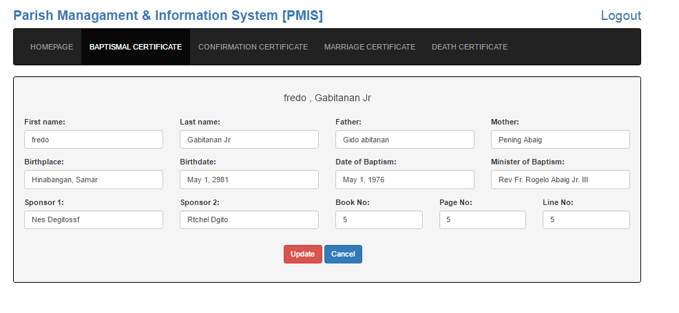 Complete Parish Management Software
