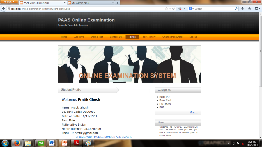 Online examination System