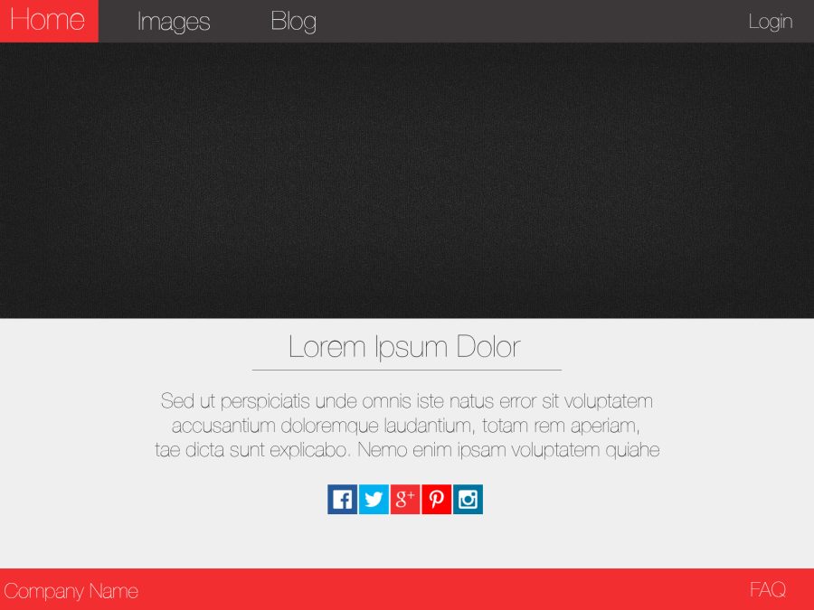 Clean Social Media Bar