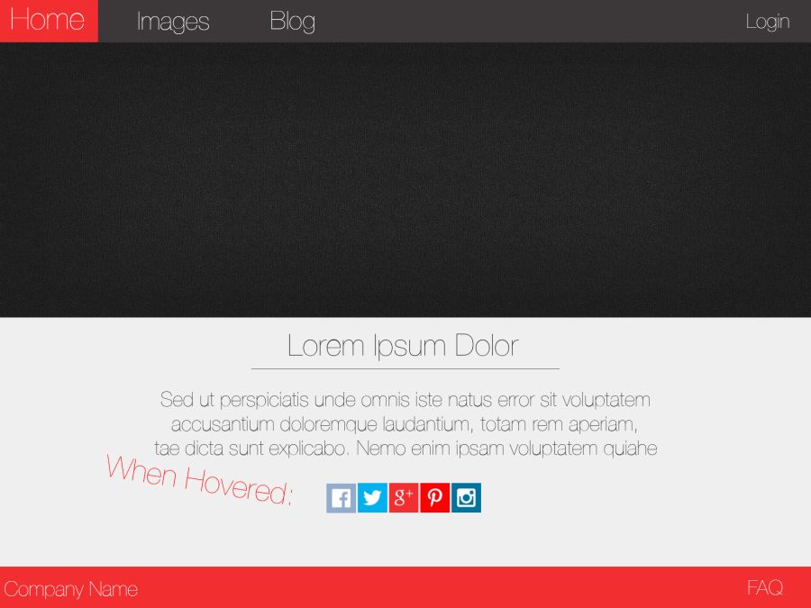 Clean Social Media Bar