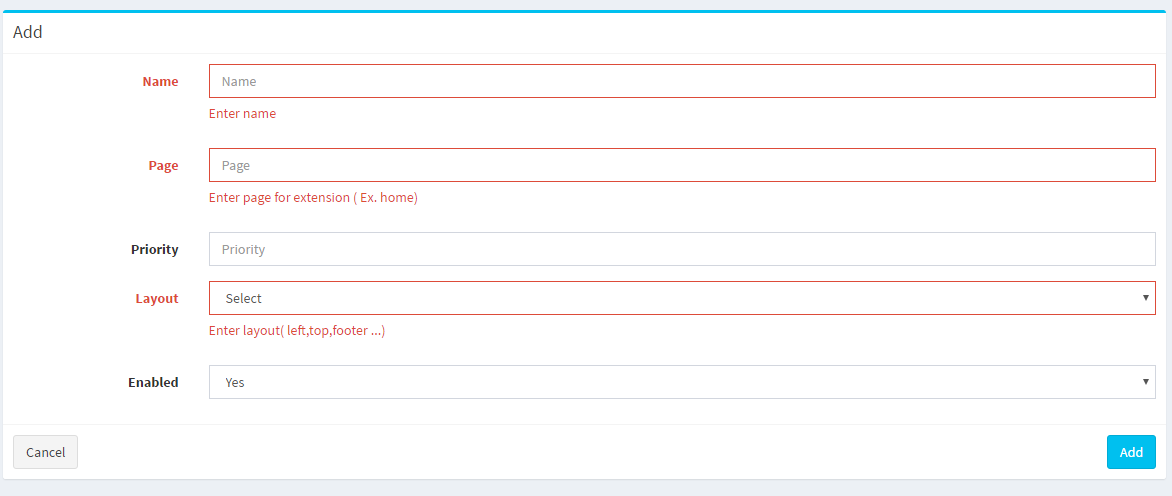 Admin PHP MVC application