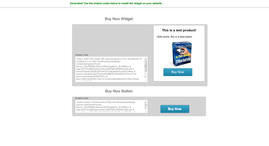 Easy Paypal Button & Widget Generator