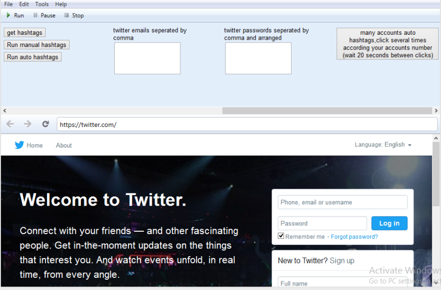 Twitter Hashtags Dominator
