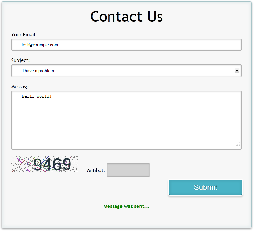 Stylish PHP Contact Form