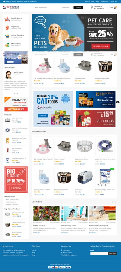 Design from scratch an affiliate website with CLICKBANK products