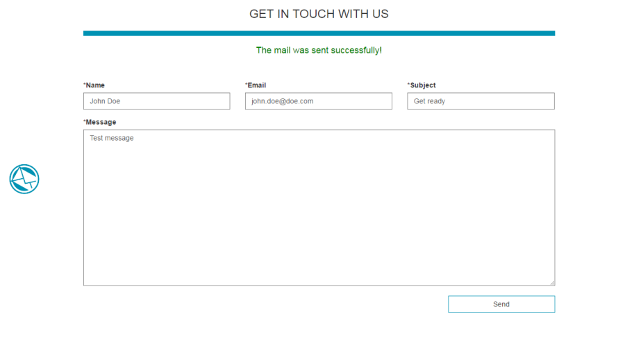 Bootstrap responsive contact form