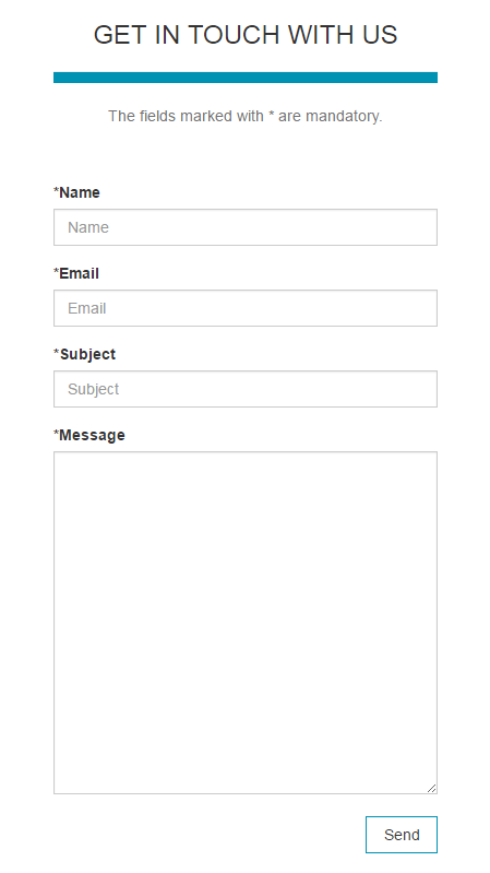 Bootstrap responsive contact form