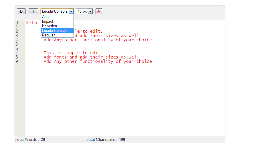 text editor