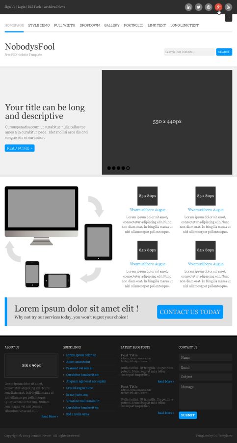 create a landing page design