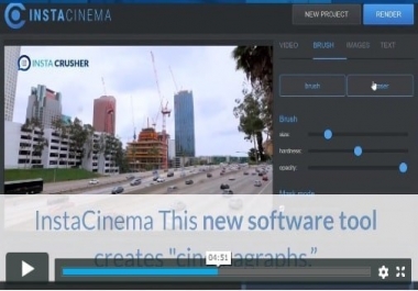 INSTACINEMA SOFTWARE FOR CREATING CINEMAGRAPHS