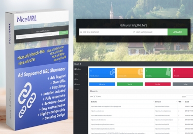 NiceURL - URL Shortener with Ads Support
