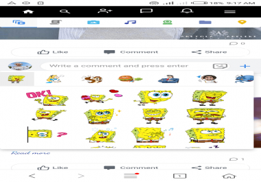 Wowonder sticker tab for sunshine theme