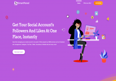 I will create SMM website for resell followers and other services