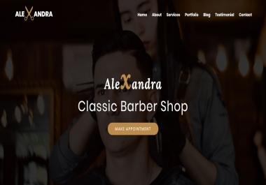 Barber Shop,  Agency,  etc. Web Theme