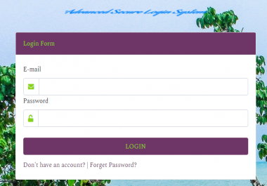 Simple Secure Login & Registration System