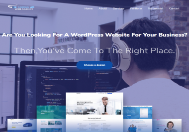 I will design fast loading, mobile friendly wordpress website fast