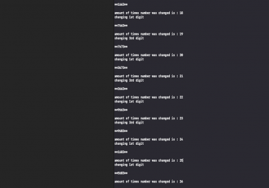 Generates a random 4 digit number with no consecutive numbers and the program finds it