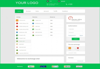 I will build a bitcoin and other e currency exchange website