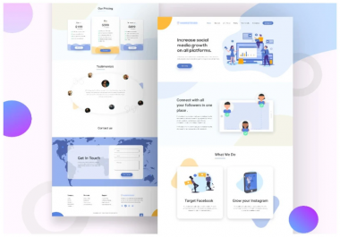 I will design landing page or squeeze page