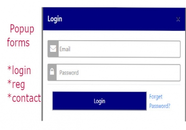 Bootstrap designer Popup forms