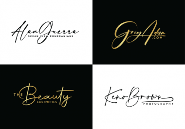 i will do signature logo design