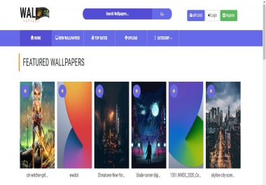 Buy Wallpaper Theme site script + Script