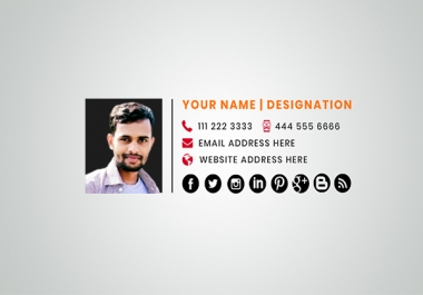 Clickable HTML email signature