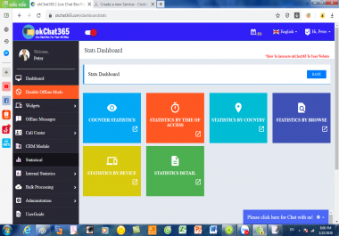 Tool to create a Live Chat Box & Call center for your website - marketing tool