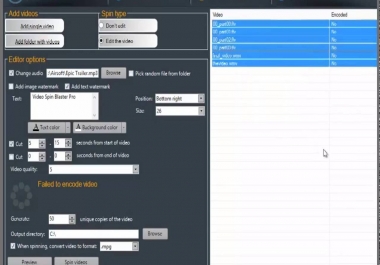 Video Spin Blaster Pro Plus v2.39 Full Activated - Youtube Marketing Tool - Discount 75 OFF
