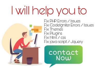 Develop and Fix your website in PHP Codeigniter