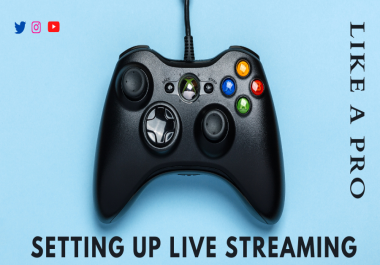 I will setup obs for professional look live streaming