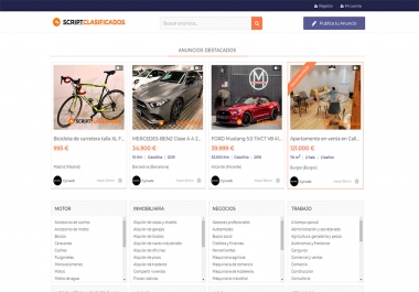 ScriptClassifieds is the most complete CMS for Classifieds Ads Site