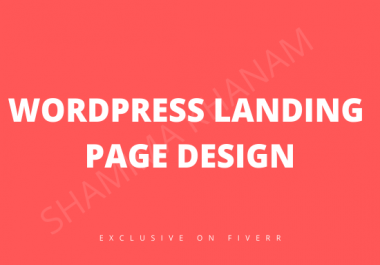 I will create a landing page or modern wordpress website with elementor pro