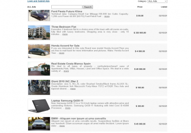 Classified Ads Script PHP Simple