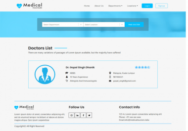 I will create medical tourism website