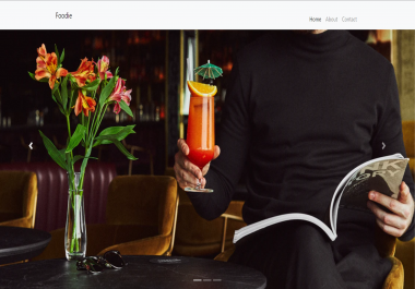 HTML Theme for Restaurant made with Bootstrap