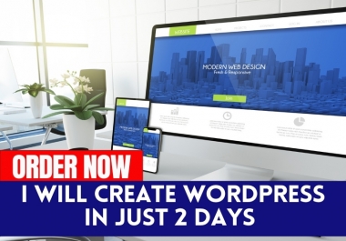 I will design professional and responsive WordPress website