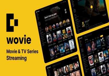 Wovie - Movie and TV Series Streaming Platform Script