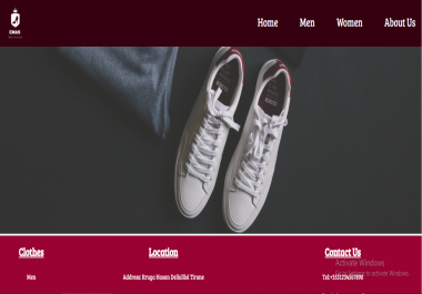 Clothes Website Template HTML,  CSS