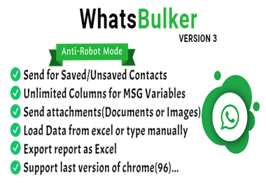 WhatsBulker - Whatsapp Bulk Messages Sender