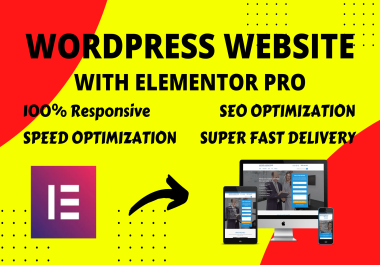 I will create professional responsive wordpress website design