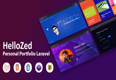 HelloZed - Personal Portfolio Laravel