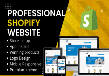 I will create shopify website,  one product dropshipping store design